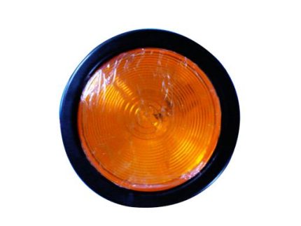 Tail light F141 Amber normal round 4″