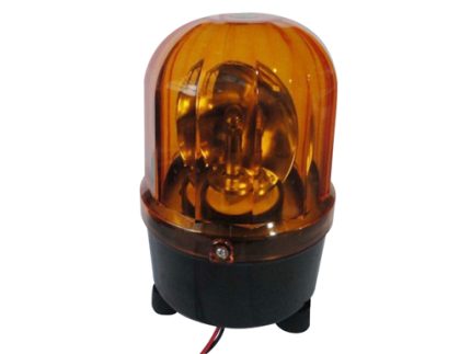 Warning lamp 24V amber NEW TYPE black color base