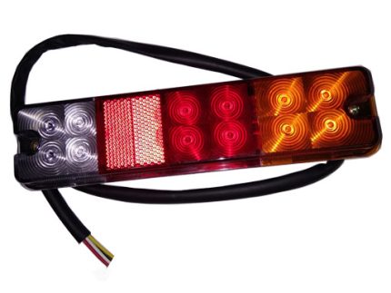 FAROL GRUA HORQUILLA 12 LED + REFLECTANTE 10V-30 V MEDIDA 215x540x250mm