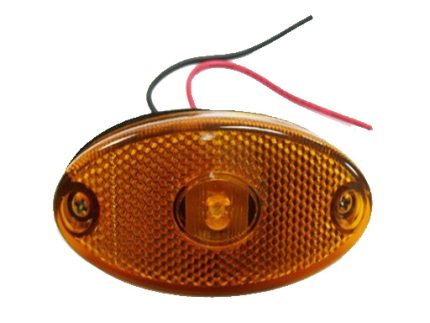 SIDE LAMP 11LED AMBER 12V