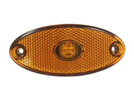 ZK3086AM12V&24V MULTIVOLTAGE 1LED SIDE LAMP 100x45mm AMBER