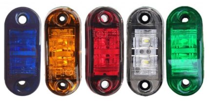 SL1030CR SIDE LAMP 2LED 10-30V 65X28X18MM 30G CRISTAL 1030LEDCR