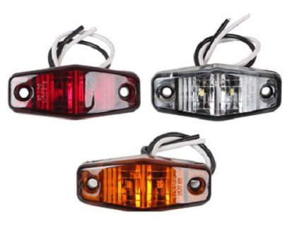 SIDE LAMP 2LED 62X27MM 20G 10-30V RED