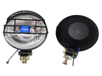 FOG LAMP round 5″ (127mm) 12V Clear with cover
