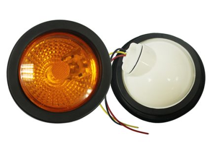 TAIL LAMP DIAMOND TYPE WITH RUBBER HOUSE 12V AMBER