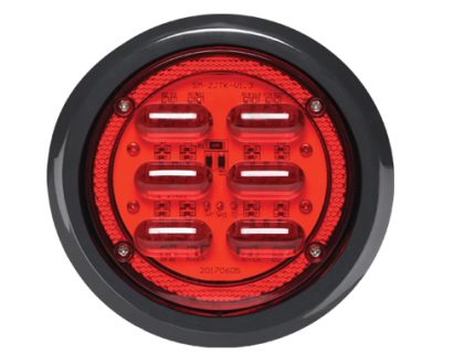 SM-ZJTK ROUND LIGHT 4 inch RED 12V/24V