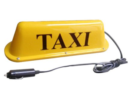 TAXI LIGHT 350x90x100mm strong magnet oil treated with cigarette lighter plug