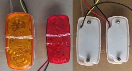 SIDE LAMP 12LED 100X50MM 50G AMBER