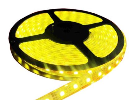 LED STRIP LIGHT 5M 300pcs SMD5050 FPC white 1cm width 24V Yellow