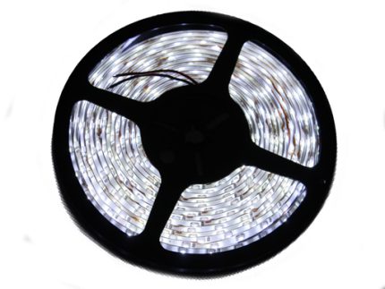 LED STRIP 5M WHITE 12V WHITE PCB BOARD 6000-6500K IP65;3-4lm/LED 60LED/M