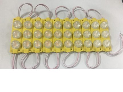 SIGNAL LAMP 24V AMBER 70x20MM   1Wx3   铝基板 200LM   IP65   PVC外壳