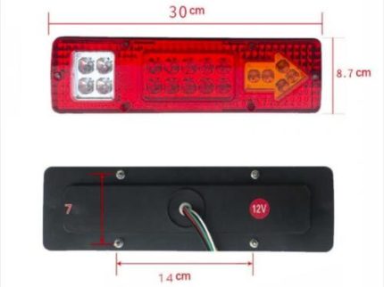TAIL LIGHT LED 12V /24V 19LED size 300x87mm
