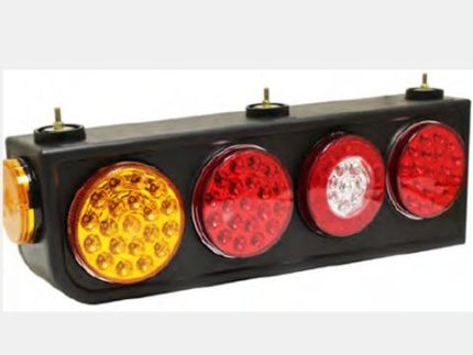 FAROL RANDOR TRASERO 60 LED 12V/24V BIVOLTAJE 4 LUCES LEFT MEDIDA 600x190x105mm
