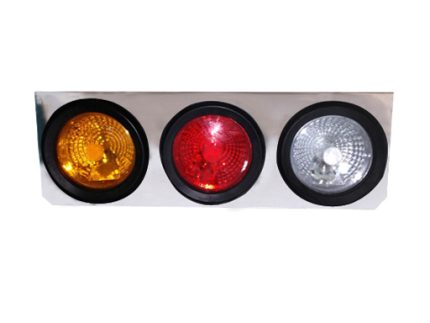 TAIL LAMP DIAMOND TYPE WITH CHROME HOUSE 12V