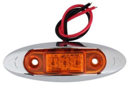 SIDE LAMP 3LED 10-30V 100X35MM 35G AMBER