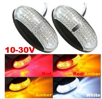 SIDE LAMP 4LED 60X30MM 30G RED