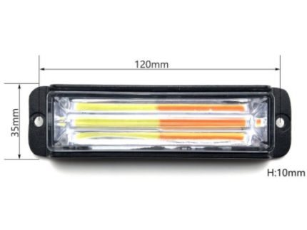 LAMP 10-30V  WHITE+AMBER COLOR FP-L108-6