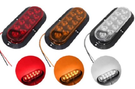 SIDE LAMP 10LED 195X85MM 150G RED