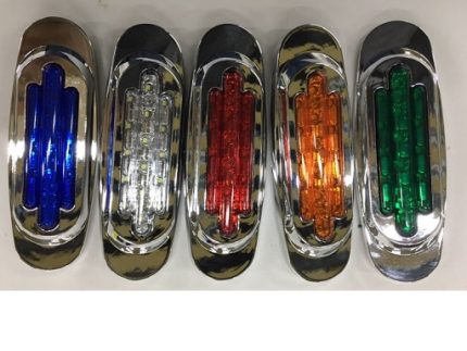 17109 SIDE LAMP 16LED 12V 162X50MM 80G AMBER