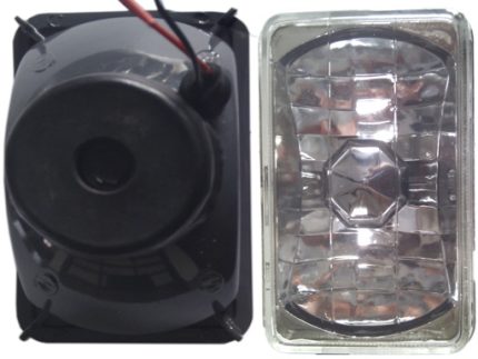 10-1005P/4HRSSB-12E 6 1/2x4inch rectangle semi sealed beam crystal w/ parking lamp replaces 4652