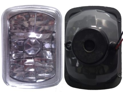 10-1007P/2HRSSB-12E 7 3/4x5 1/2inch SEMI SEALED BEAM CRYSTAL W/PARKING LAMP 6052D