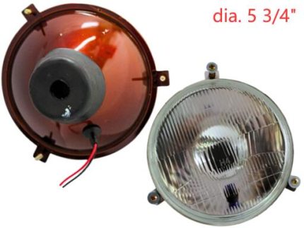 CH009HL201SPH4 OPTICO RED 5 3/4 inch dia. MB-CAIO-INRECAR-MARCOPOL H4