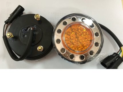 LED lamp of kinglong ， 24V/5.4W,DAIMETER 4"/10CM,cable length 20CM，AMBER