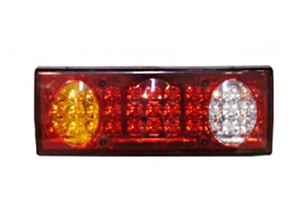 Trailer lamp MERCEDEZ three color 12V24V-34LED left with license lamp