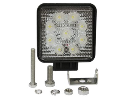 WORK LAMP SQUARE 9LED 27W 9-30V 60° HIGH QUALITY CE MARK
