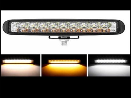 LED JR-L-54W WORK LAMP 158x43x45MM,9-30VDC,6000K, aluminum housing.With flash