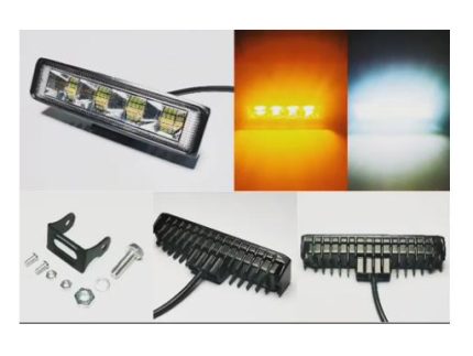 FP-4T-36W 白黄 常亮+爆闪 WORK LAMP 140X45X45mm 12-36V 24W IP67 6000-6500K flash and steady light(2 fun