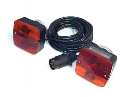 TRAILER LAMP WITH LICENSE LAMP WITH ROUND MAGNET TRAILER KIT MAGNETICO P-TRAILER CABLE L=7MTS