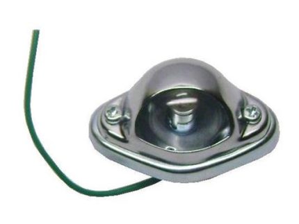 T1-189 ROUND SHAP AND ZINC COATED LICENSE PLATE LAMP 65x39mm