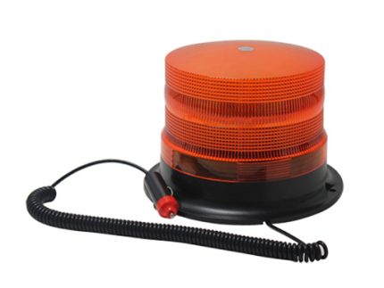 Waining light 6″ magnet base 12V YELLOW type. 6 flash big U bulb PC material