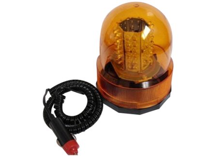 LED Warning Light 24V 72LEDs size: 127X127X149mm color yellow magnet base
