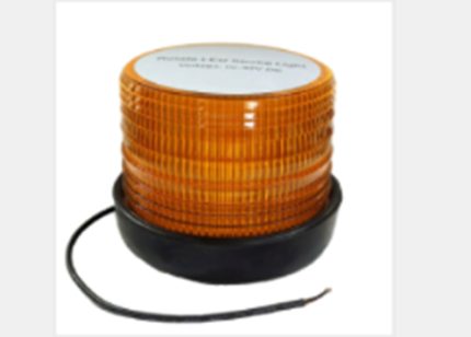SL32802 strobe light LED5050 10-30V 21.6W 142x112mm 2 bolts no magnet lens amber WIRE 25cm