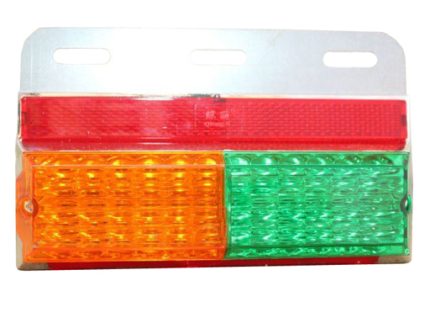 SIGNAL LIGHT 24LED 150x91mm water proof GREEN+AMBER 24V