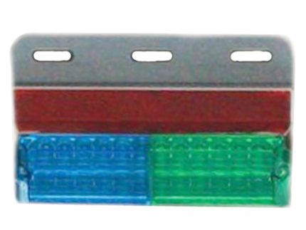 SIGNAL LIGHT 24LED 150x91mm water proof GREEN+BLUE 24V