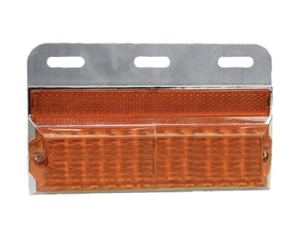 SIGNAL LIGHT 24LED 150x91mm water proof 24V AMBER