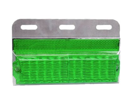 SIGNAL LIGHT 24LED 150x91mm water proof 24V GREEN