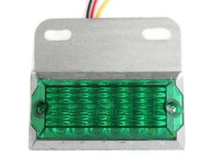 SIGNAL LIGHT 27LED 114x90mm water proof GREEN 24V