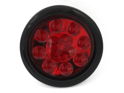 TAIL LAMP 12LEDS dia.13.5cm soft edge Red 24V