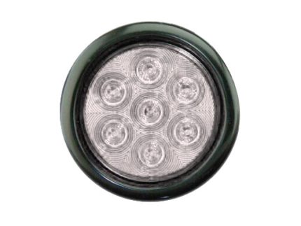 LED TAIL LAMP 7LED 4inch 10-30V CLEAR RUBBER EDGE