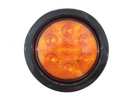 AMBER Trailer Tail Light 4″ 7LEDS stop and turn 12V