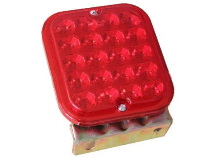 SIGNAL LIGHT 20LED 12x13cm Red iron plate 24V
