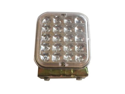 24V IRON PLATE 20LED 12X13CM SIGNAL LIGHT CLEAR