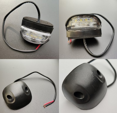 LISCENCE LAMP BLACK multivoltage 12V&24V