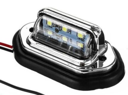 LL35713 License Lamp 60x30x24mm BOLTS 2sets 6LED 12-24V