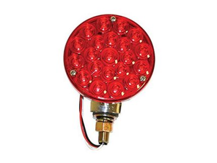 C1LS0438 LED SIGNAL LAMP 42LED DOUBLE FACE 10cmx5cm 21LED RED + 21LED AMBER 12V