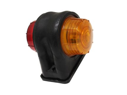LED SIGNAL LAMP AMBER+RED DOUBLE FACE 12LED MULTIVOLTAGE 12V-24V